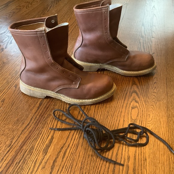 EH safety & Supply Co. Other - EH Safety & Supply Co. Brown Leather Boots Sz 11 D Work Safety Outdoor No Laces